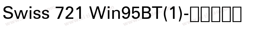 Swiss 721 Win95BT(1)字体转换
